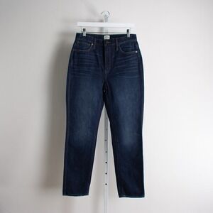 J.Crew Denim 10" Vintage Straight Leg Dark Wash Jean Women Size 28 6 Re Imagined